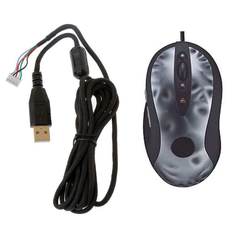 Umbrella rope mouse cable soft durable mouse line replacement mouse wire for logitech  mx518 mouse drop