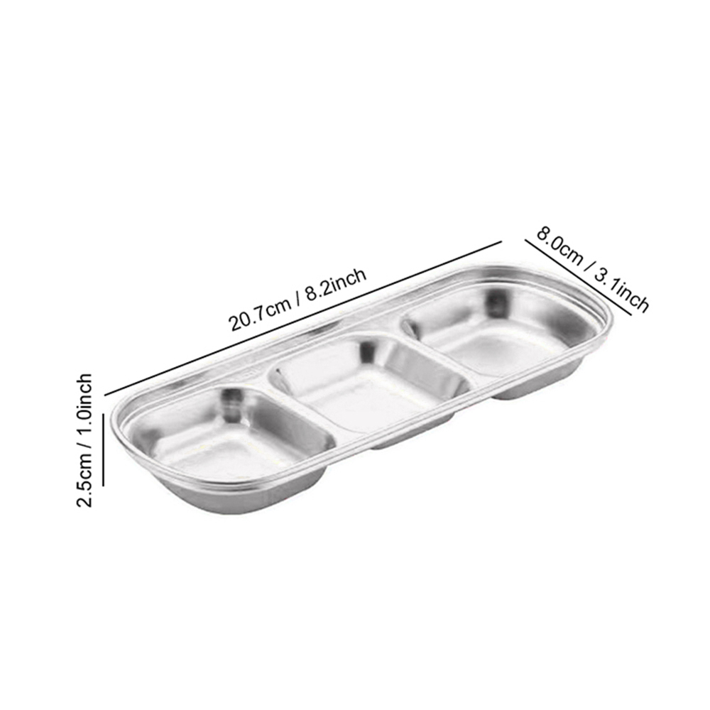 Roestvrijstalen kruidenbordjes voor op de camping, schaal voor saus, kruidenbordjes, peperschaaltjes, braadsauzen, schaaltjes, barbecueservies: Lichtgroen