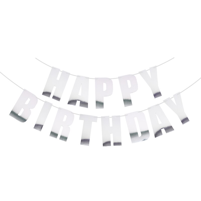 Happy Birthday Balloon Set Balloons Garland Hanging Banner Bunting for Kids Birthday Baby Shower Anniversary Party Decoration: B02