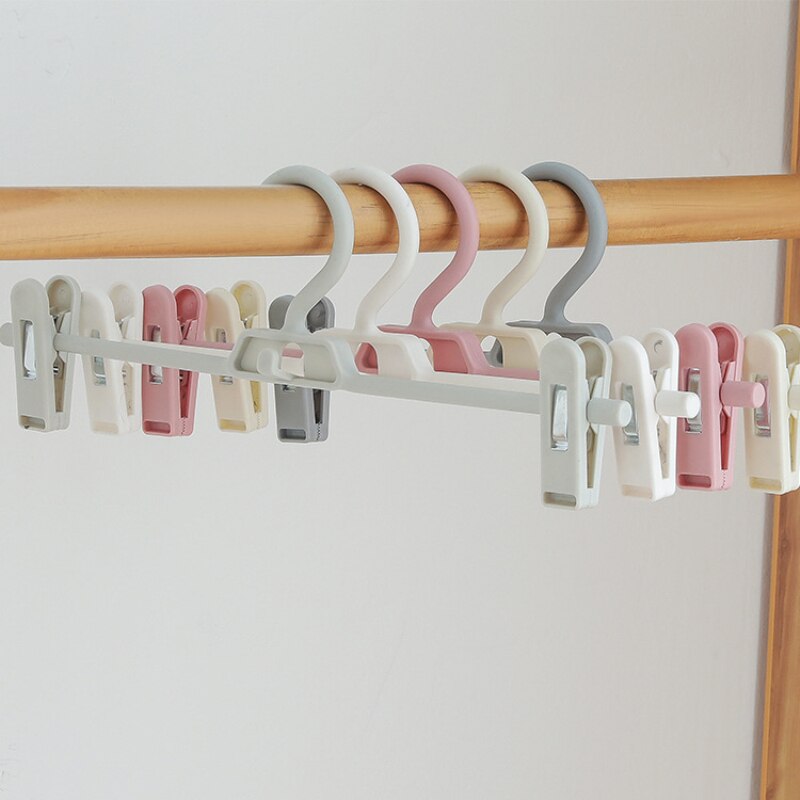 Skirt Peg Hanger Space Saving Hook Rack Pants Fix Clip Hanger Stand Trousers Clothespin Hanger Adjustable Pinch Grip Drying Rack