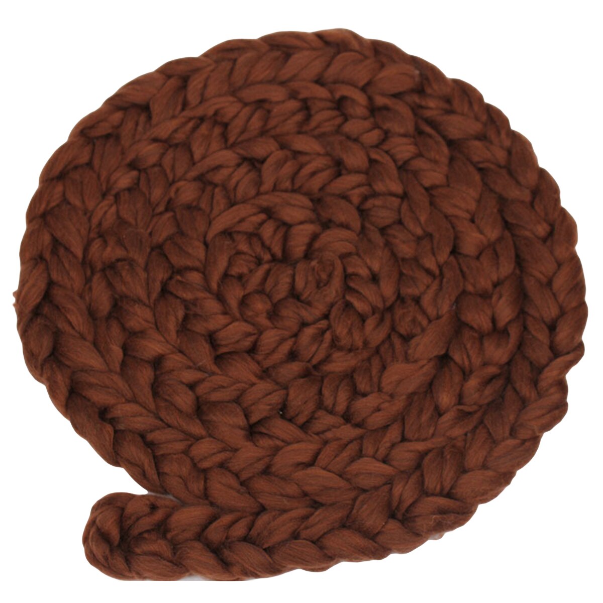 5 kleuren pasgeboren wollen vlechtwikkel, rekbare wikkel, babysjaal, pasgeboren foto-accessoires, deken, fotografie-accessoires, zachte babydeken: Koffie