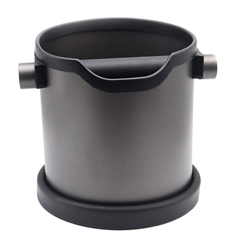 Coffee Grind 20L Stainless Steel Coffee Knock Box Espresso Grind Container Anti Slip Dump Bin Waste Bin with Detachable