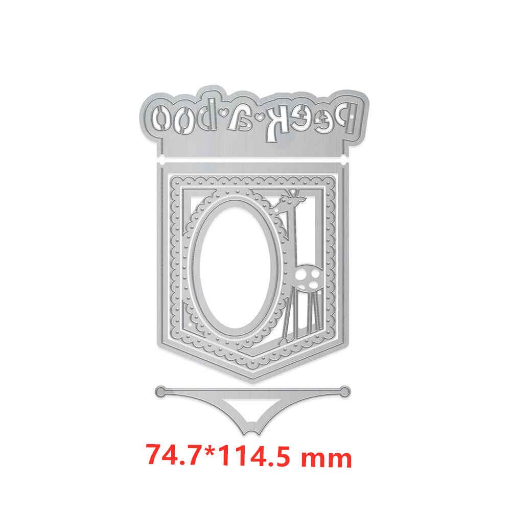 Juego de deslizadores de bolsillo flores de arco iris puerta Clorious Límite de borde cuadrados marcos Metal troqueles de corte para tarjetas para álbum de recortes DIY Crafts 20: Picture 9