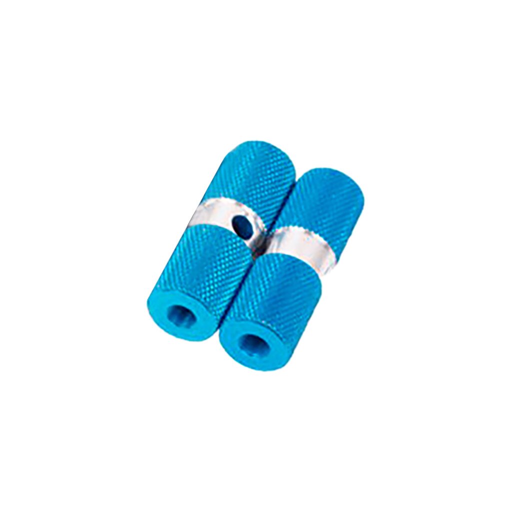 2 uds de aleación de aluminio de ciclismo bicicleta pedales bicicleta eje de pedales pie resto clavijas Anti-deslizamiento trasero pies pedales para BMX de montaña en STOCK: Azul