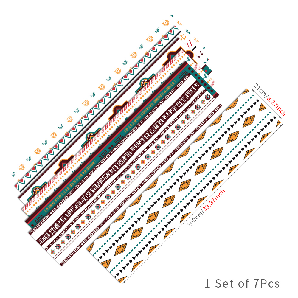 7Pcs Trappen Stickers Houten Trap Decoratie Loopvlak Vinyl Zelfklevende Diy Gevel Muur Baksteen Kunst Patroon Decals 21cm * 100Cm: XY-16