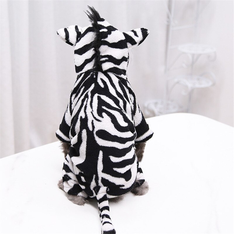 Doux polaire chien pyjamas combinaison hiver vêtements pour animaux de compagnie sweat à capuche pour chiot vêtements quatre jambes chien manteau salopette pyjamas pour Chihuahu