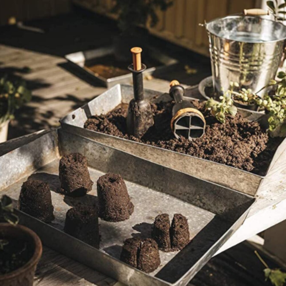 Soil Block Maker Manual Soil Block Machine Gardening Tools Succulent Plant Soil Molder Household Garden Supplies