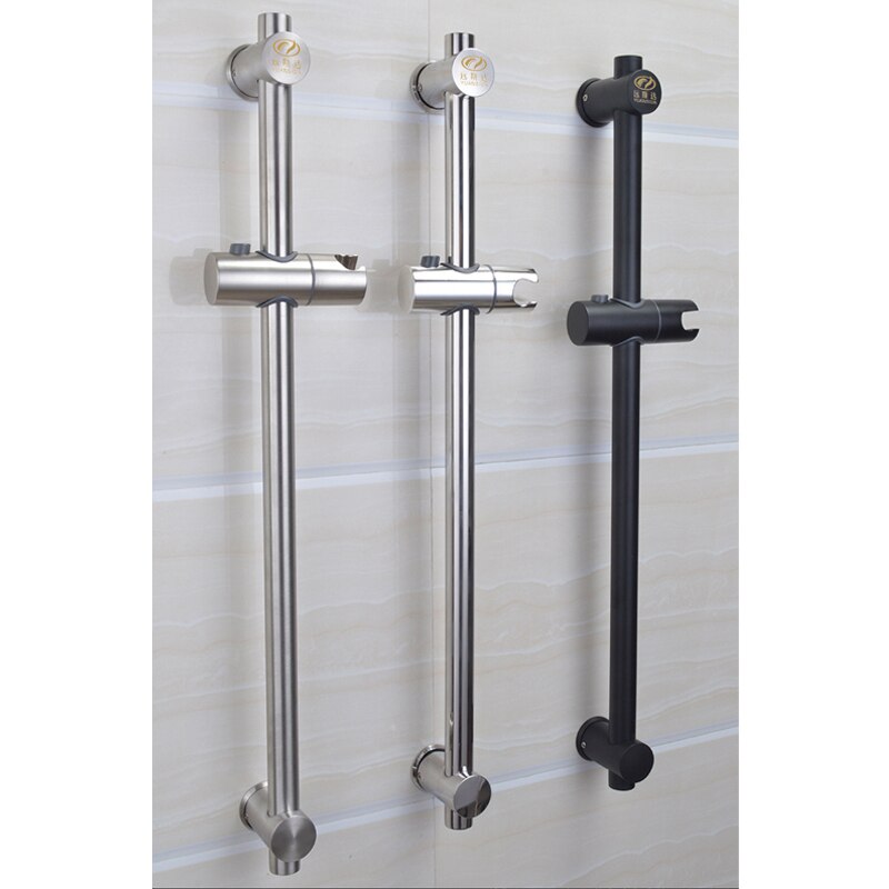 304 rustfritt stål dusj skyvebjelke veggmontert roterbar dusjstang justerbar skyve skinne sett løftestang