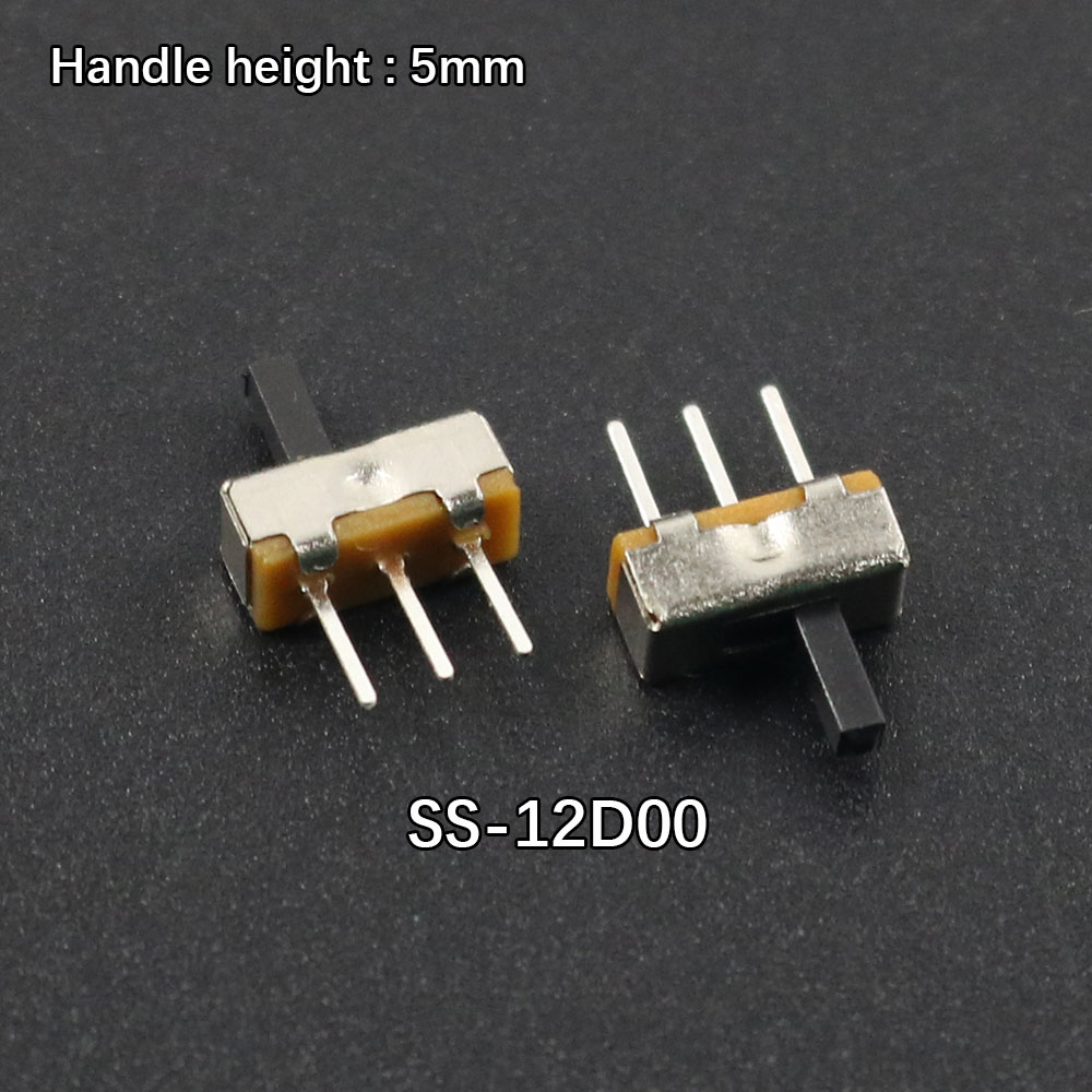 SS12D00-Mini Sliding Switch, 3Pin, 1P2T, 2 Positions, , Fist, 3mm, 4mm, 5mm, 6mm, micro Sliding Switch, 10/20/50pcs: 4XL / MULTI