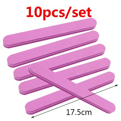 Sandpaper Nail Art File Nail Art Sanding Buffer Block Set Nail Files for UV Polish Pedicure Manicure Tools: 10pcs M144