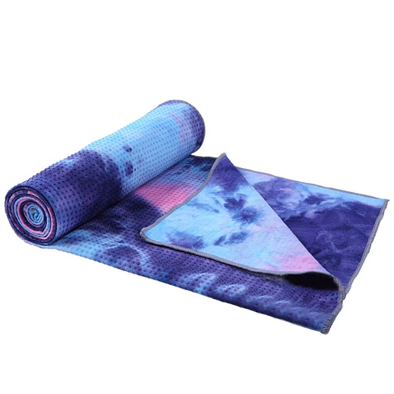 Gym Zwemmen Antislip Yoga Handdoek Zachte Reizen Sport Fitness Oefening Yoga Pilates Mat Tie-Dye Gedrukt Deken yoga Mat 183x63cm