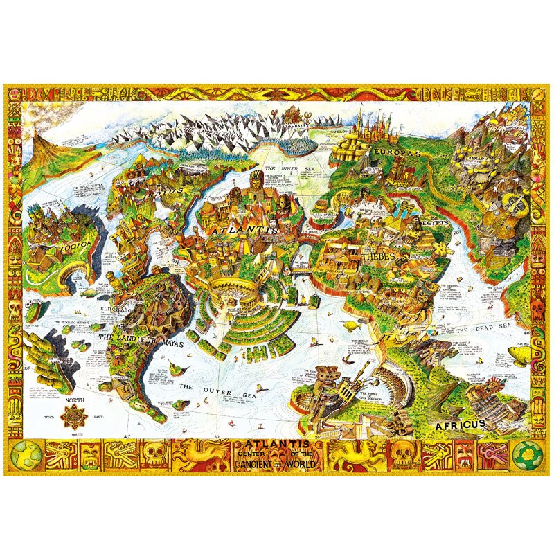 1000 Pcs/set DIY Landscape Paper Puzzle Children Toys Adults Collection Jigsaw Puzzle Students DIY Home Decoration: Green