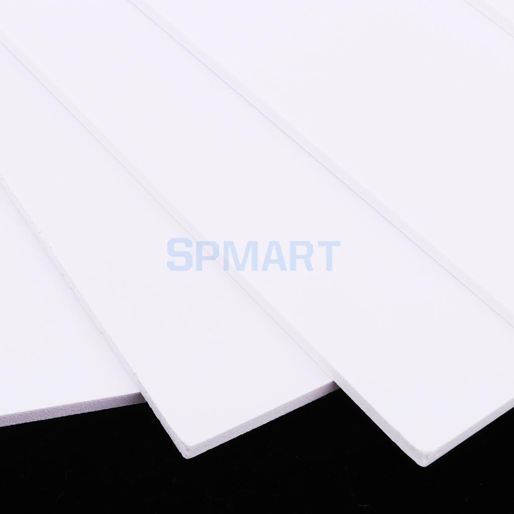 5Pieces White PVC Foam Board Sheets 2/3/5/7mm Model Building for Sign Mounting Foamboard Display