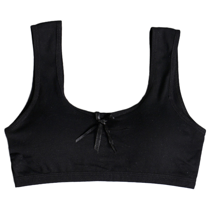 jugendlich Mädchen Unterwäsche Weich Gepolsterte Baumwolle Bh Junges Mädchen Yoga Sport Pubertät Bh Für 8-18Y: BK