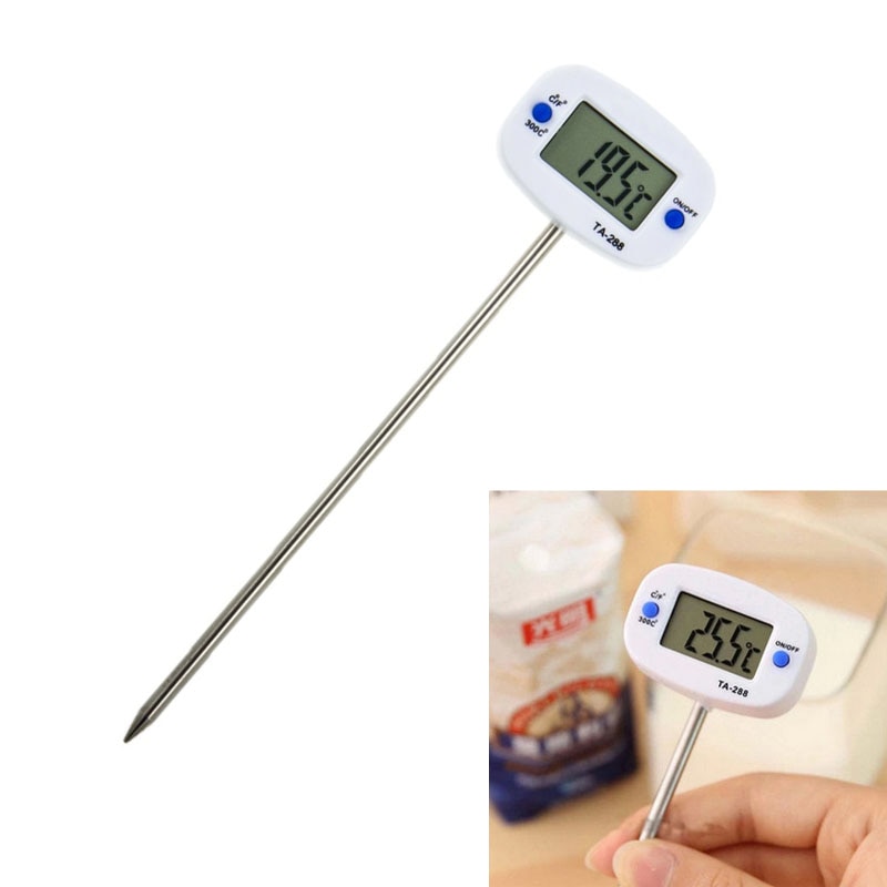 TA288 Voedsel Voedsel Rvs Probe Thermometer Elektronische Digitale Vloeibare Barbecue Temperatuur Test Tool Elektronische Sonde