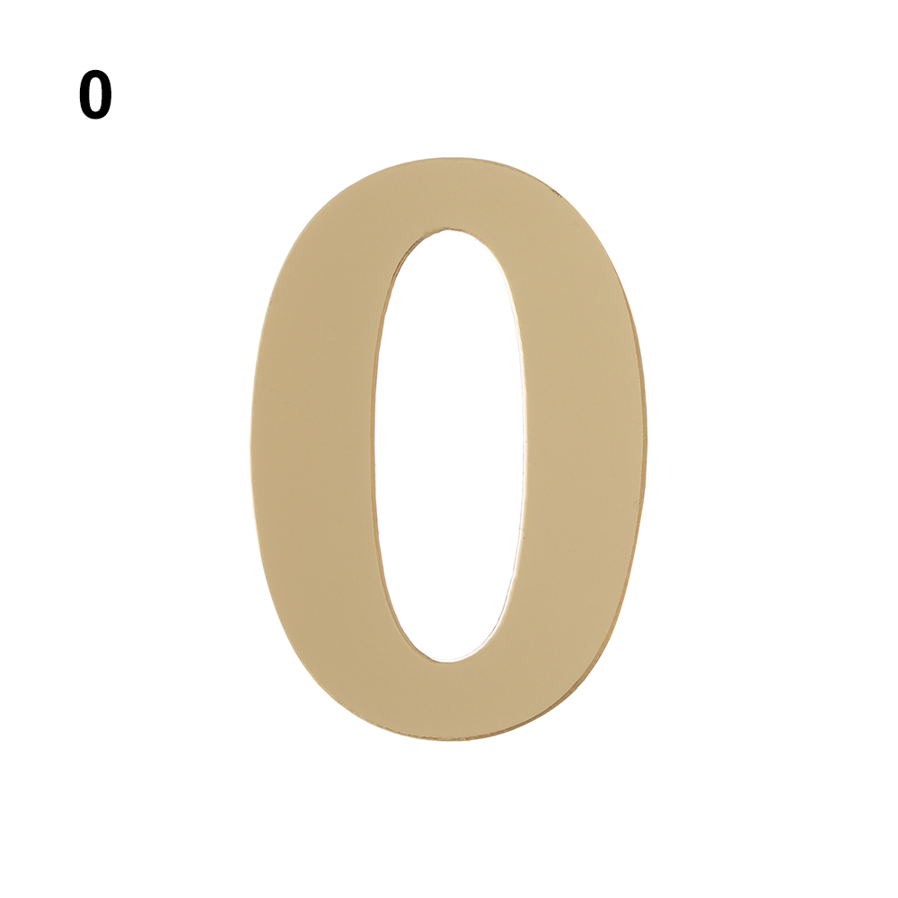 Self-adhesive Hotel Home Sticker Address Acrylic House Drawer Sign Door Numeral Plaque Door Plate Number Gate Digits: Bronze