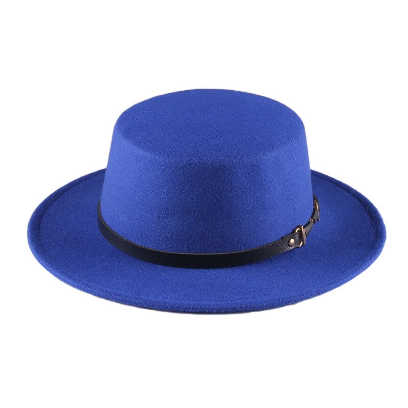 årgang avlet randen fedora lue vinter høst imitasjon ull kvinner jazz hatt runde bowler hattemaker: Borland