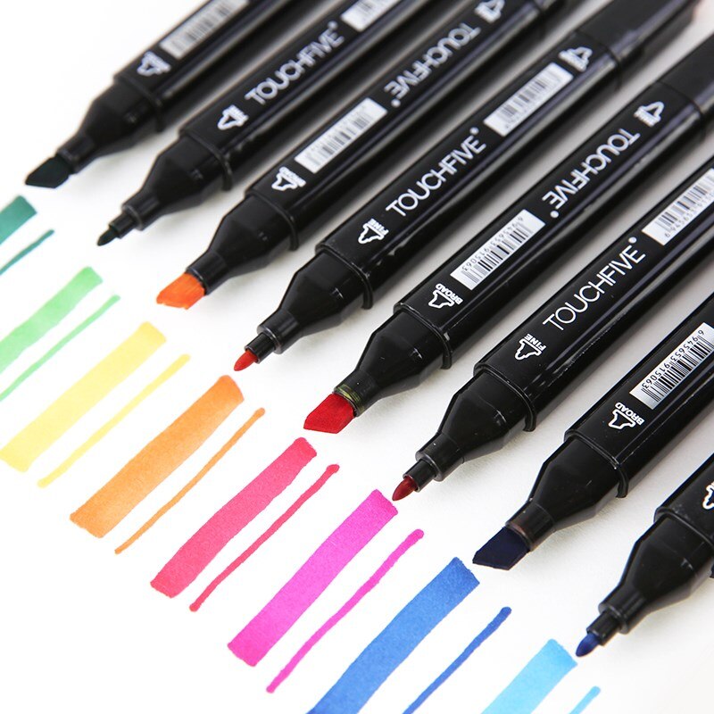 TOUCHFIVE 30/40/60/80 Farben Kunst Marker Alkohol Basierend Marker Zeichnung Kuli-einstellen Manga Dual geleitet kunst Skizze Marker Stifte
