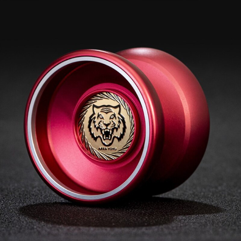 Cool Tiger Magicyoyo Butterfly Yoyo Unresponsive Competition Yo-yo Aviation Aluminum Alloy Yoyo Toys for Kids: Red