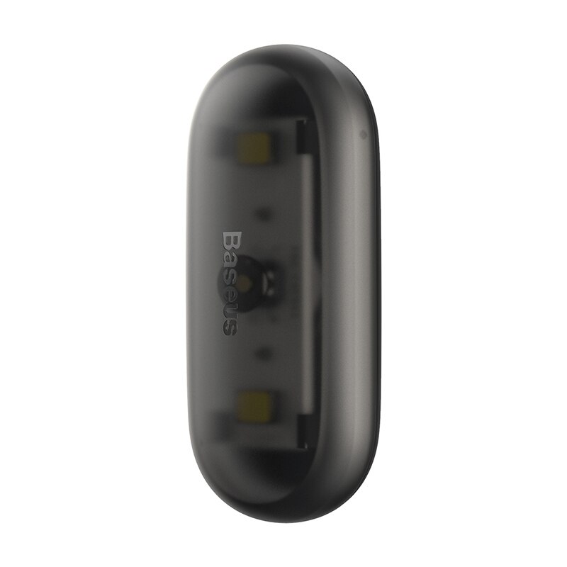 Baseus 2pcs torcia a LED portatile Mini luce interna magnetica Auto Magnetlights illuminazione Styling lampada da soffitto a luce notturna: Black
