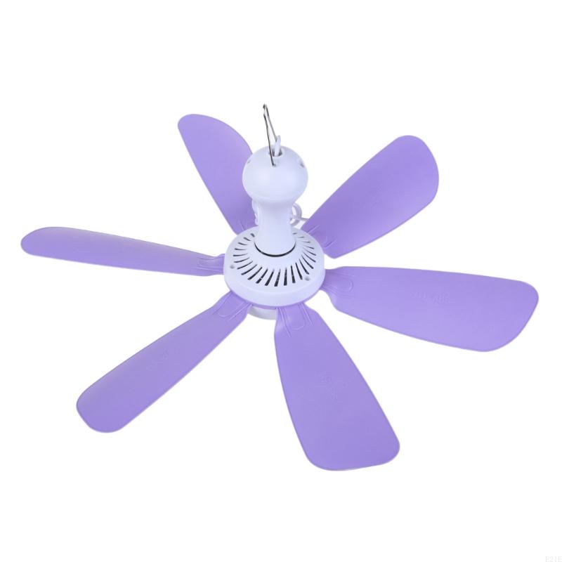 E21E Mini USB Ceiling Fan DC5V Hanging Fan for Indoor Outdoor Use in Car Dorms Tents