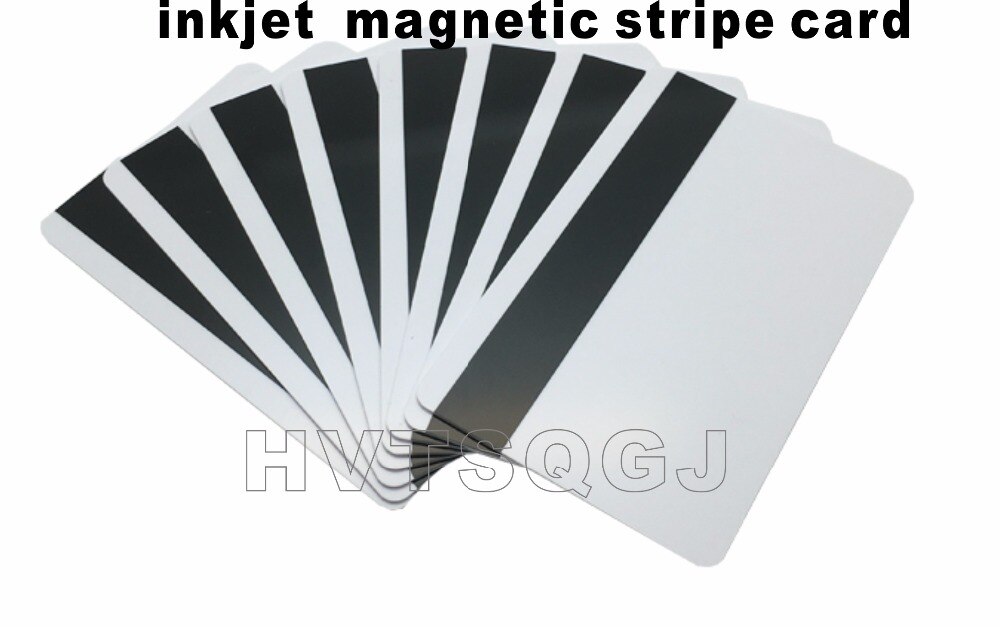 100 st kreditkort storlek  cr80 bläckstråleskrivbart pvc magnetremsa kort