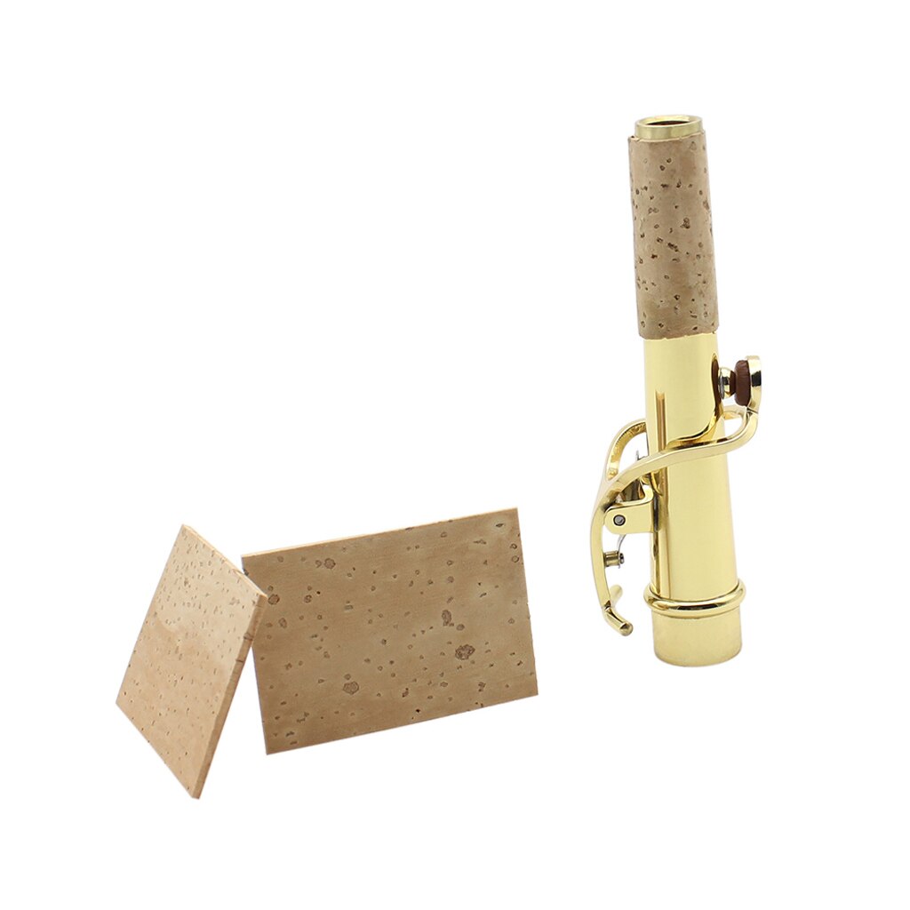 Pak Van 2 Natuurlijke Neck Cork Sheet Voor Saxofoon Mondstuk Accessoire