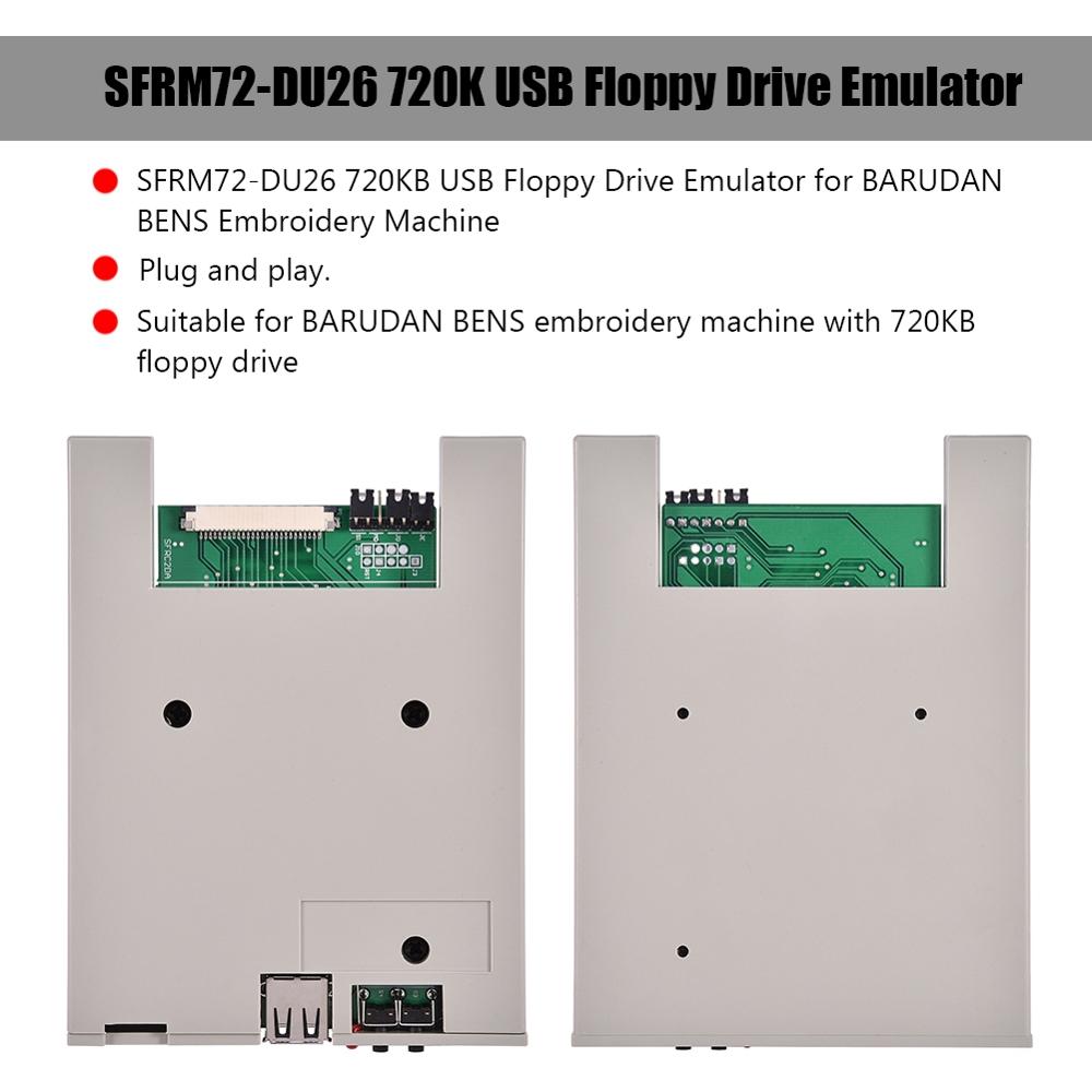 Sfrm 72-du26 720k usb floppy drive emulator til barudan bens broderi maskine floppies drive emulatorer