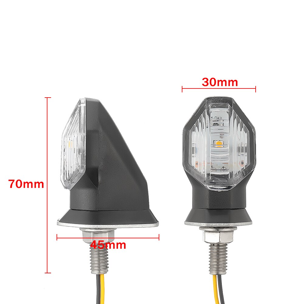 Mini Universal Motorcycle LED Turn Signal Indicators Light Small Diamond LED Turn Signal Light Highlight European MK-100