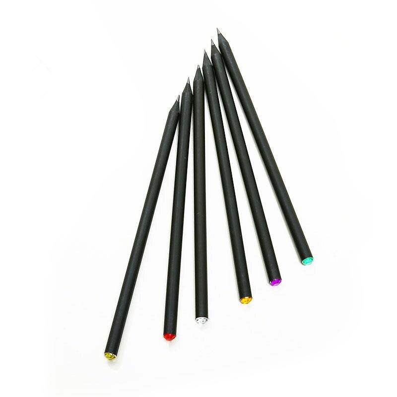 Sketching Pencil Portable Random Color Basswood Painting Writing Tools Drawing Pencil Sharper 5pcs Office