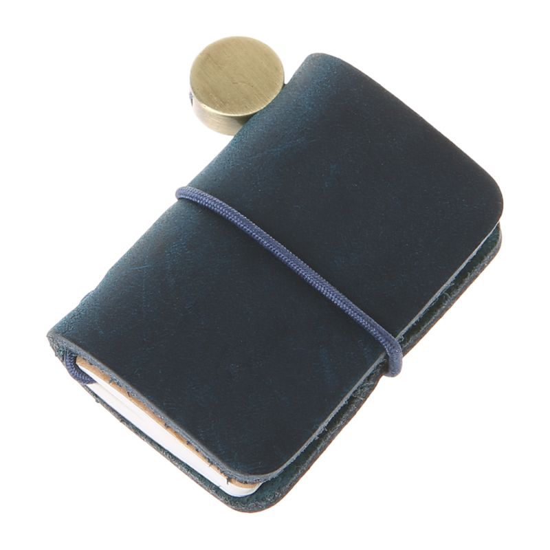 Portable Leather Travel Book Mini Journal Booklet Handmade Cover With Insert Brochure Accessories Writing For Men: BL