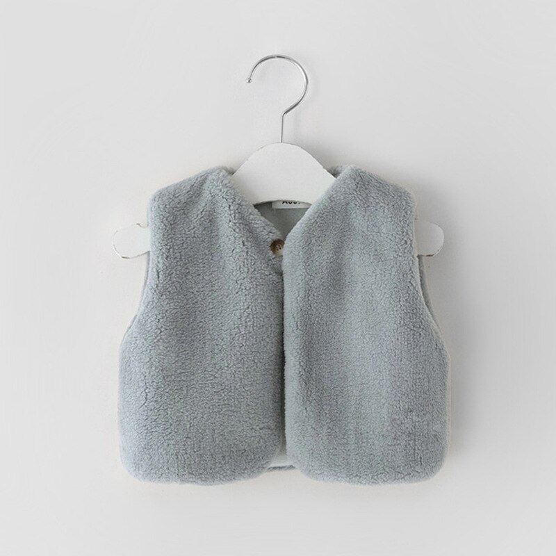 Winter Baby Meisjes Dikker Vest: Gray / 100(24m-3t)
