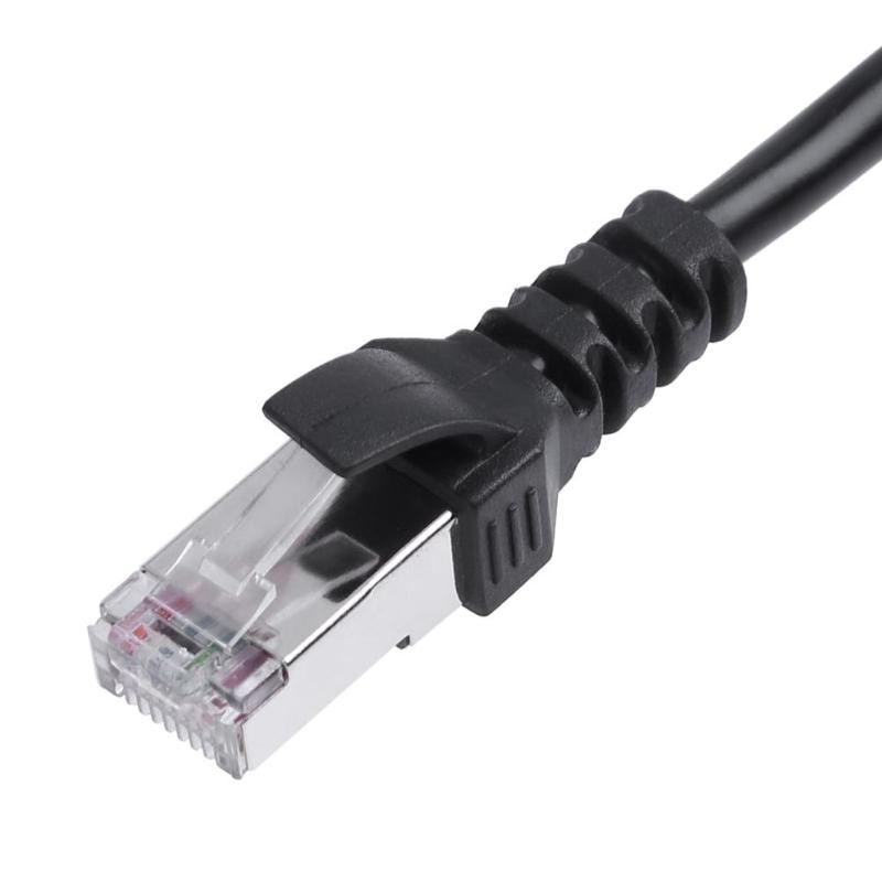 1 to 2 Socket LAN Ethernet Network RJ45 Plug Splitter Extender Adapter Connector Cable Extension Cables for Switch ADSL Router