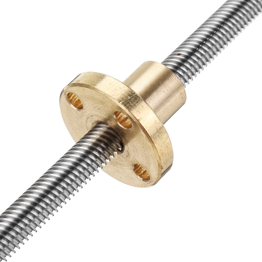 T6 Lead Screw 150mm Length 6mm Thread 1mm Pitch Lead Screw with Flange Copper Nut For Stepping Motor Driving Guide Rail