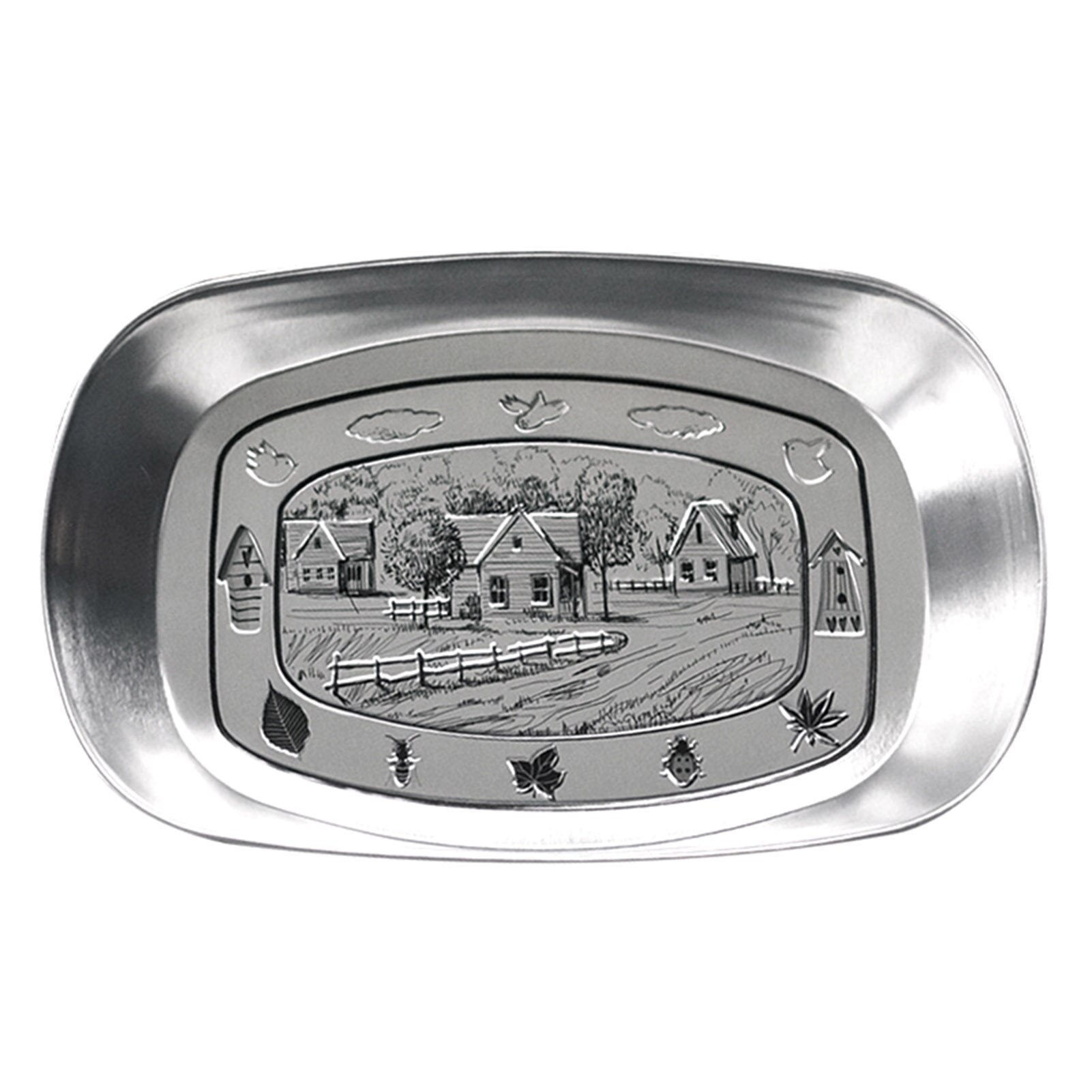 Retro Boat-Shaped Storage Tray Plate for Snack Fruit for Household Kitchenware Home Decoration F2