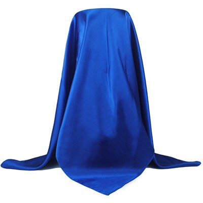Foulard carré en Satin pour femmes, voile de luxe en Satin, grande taille, foulard de tête musulman, 90x90cm, tendance automne-hiver: 900815