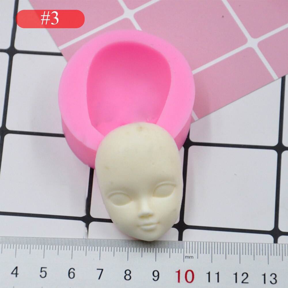 3d flickor prinsessan ansikte dam huvud tårta form docka huvud tårta choklad diy dekor silikon söt dockansikte stampo per fondente: 3