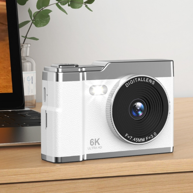 Xiaomi 6k hd câmera digital 2.4in display ips 8x zoom 64mp câmera de vídeo com luz de preenchimento 4k câmera selfie para crianças estudantes adolescentes
