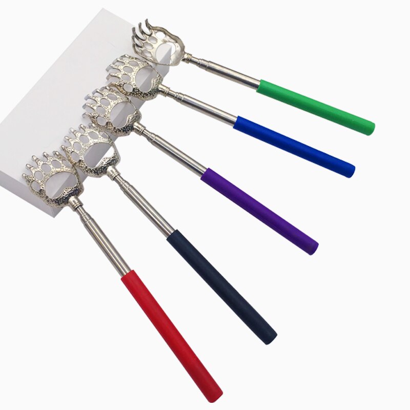 Telescopic Anti Itch Back Scraper Scalp Massager Back Scratcher Massager Claw Clip Extendable Telescoping Itch Scratching Hackle