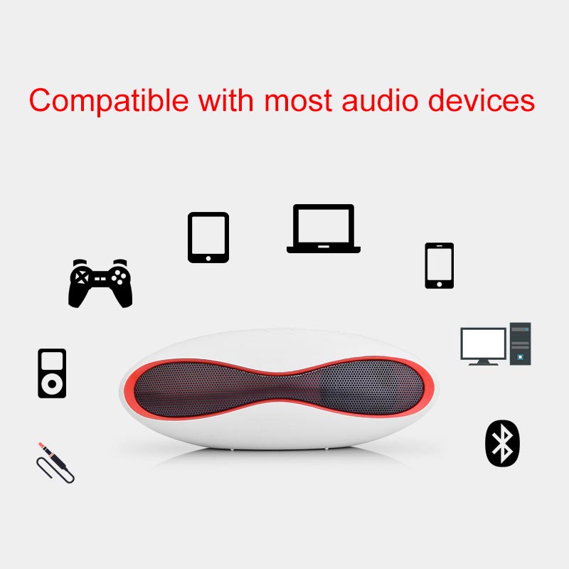 Bærbar trådløs bluetooth højttaler mini 3d lydsystem stereo musik højttaler tf subwoofer