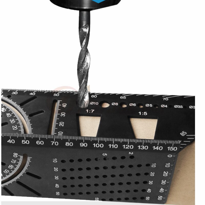 Hout Tool Japanse Aluminium Houtbewerking Multifunctionele Vierkante 45 Graden 90 Graden Gauge Heerser