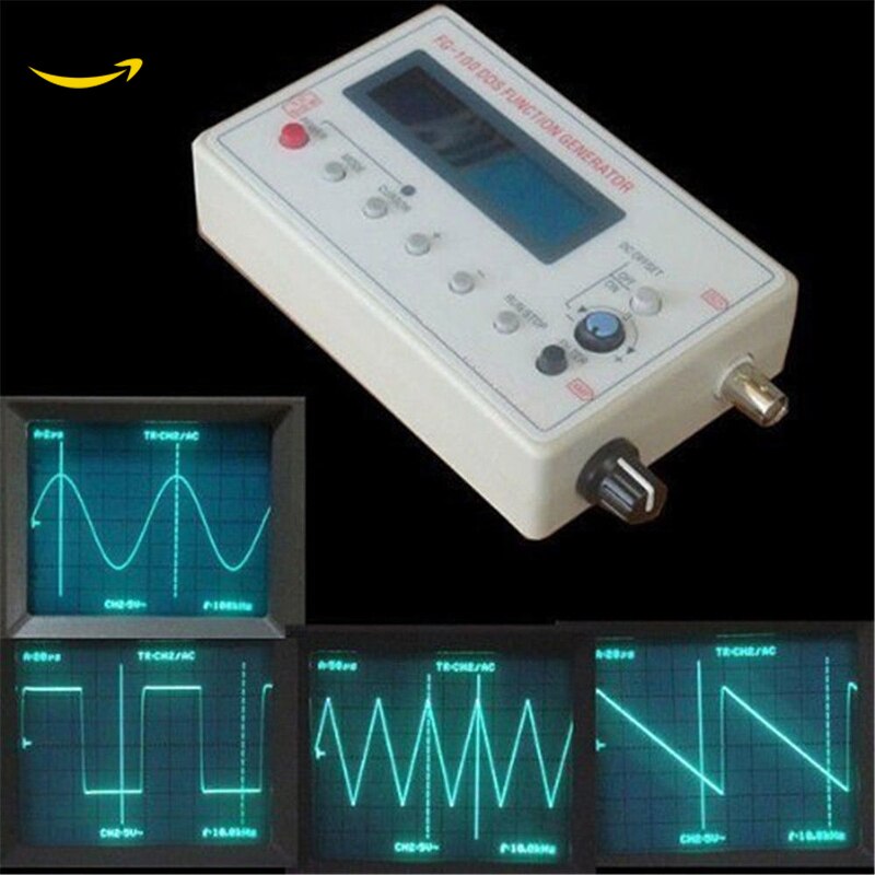 1HZ-500KHZ DDS Functional Signal Generator Signal Source Module Frequency Counter Sine + Square + Triangle + Sawtooth Waveform