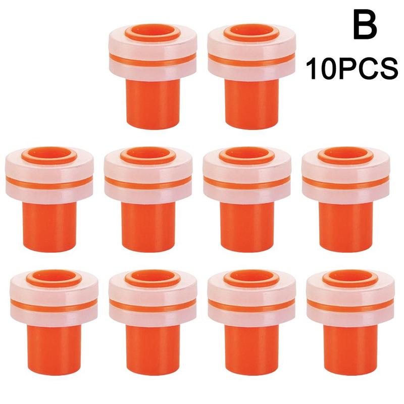 Tapones de tubería PPR para grifo, accesorio de instalación de rosca BSP de 1/2 &quot;, cinta libre, anillo de sellado a prueba de fugas, accesorios de fontanería: Orange