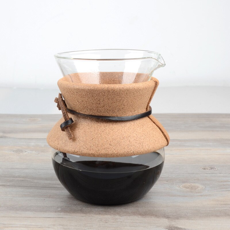 Household Heat-resistant Glass Coffee Sharing Pot Anti-scalding Drip Coffee Pot Hand-made Coffee Pot Set Cloud Pot