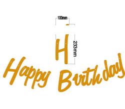 Rose or joyeux anniversaire décoration bannière 1st premier anniversaire garçon fille fête enfants adulte banderoles tissu drapeaux guirlande