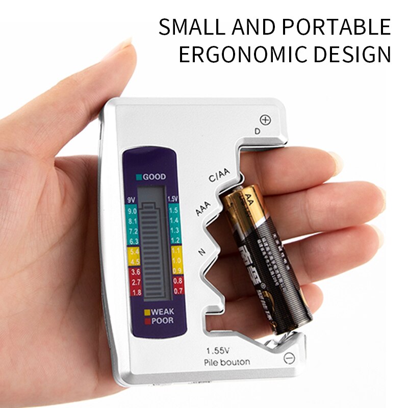 Digital Battery Capacity Tester Universal Button Battery Meter Indicate Volt Tester Checker Power Batteries Tester