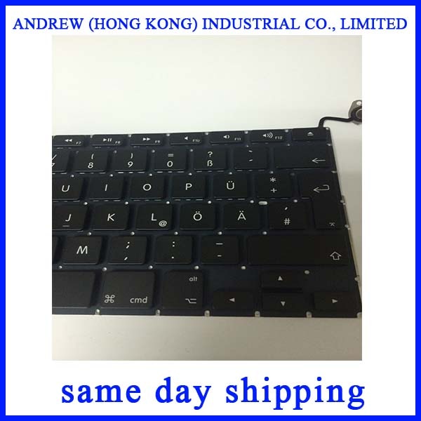 A1278 Keyboard German Keyboard For Macbook Pro 13" A1278 Germany Keyboard Working 100%