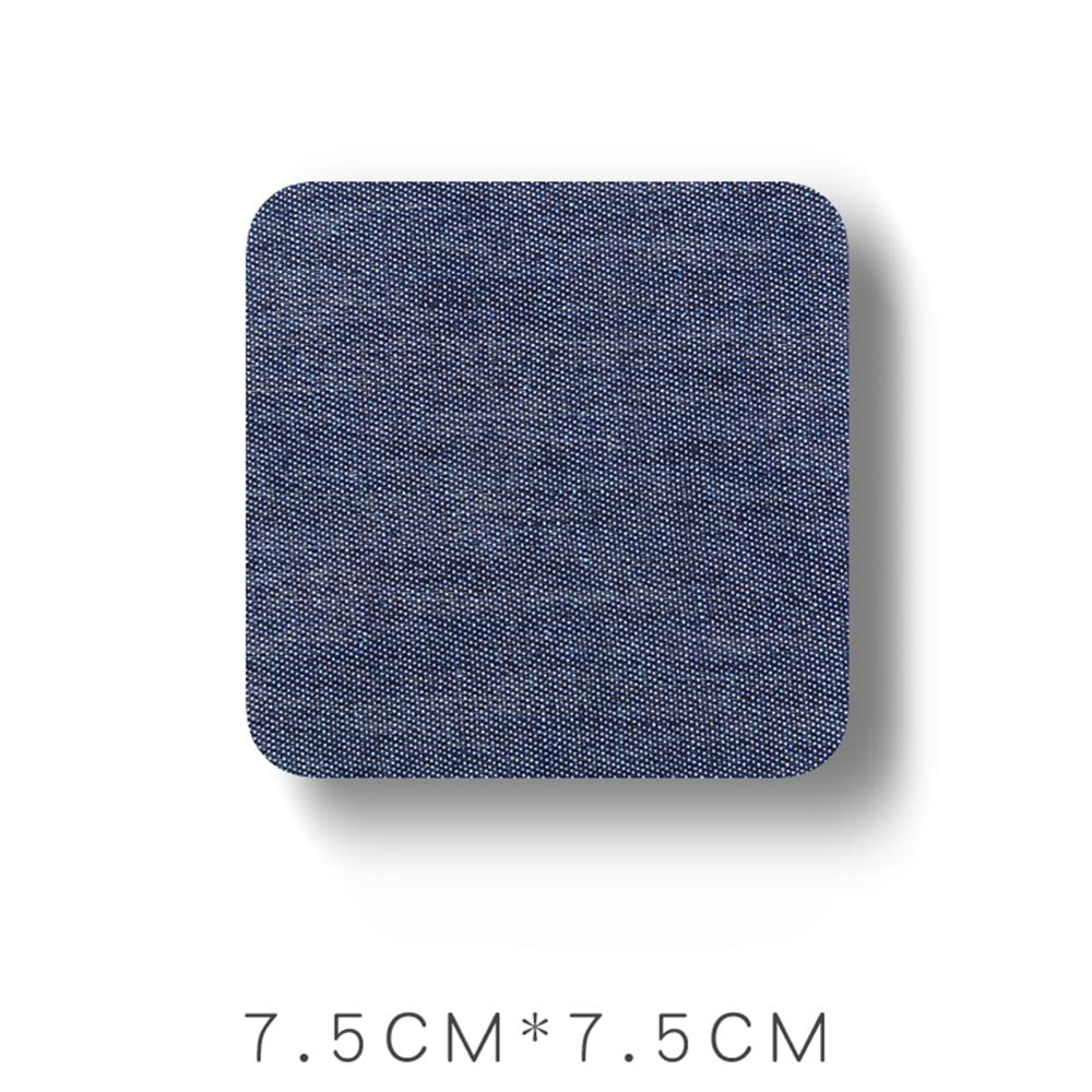 Denim Patches Heat Transfers Iron On Sew Reparatie Jeans Elleboog Knie Terug Patch Voor Kleding Stickers Decoratieve Applicaties: C-Dark Blue