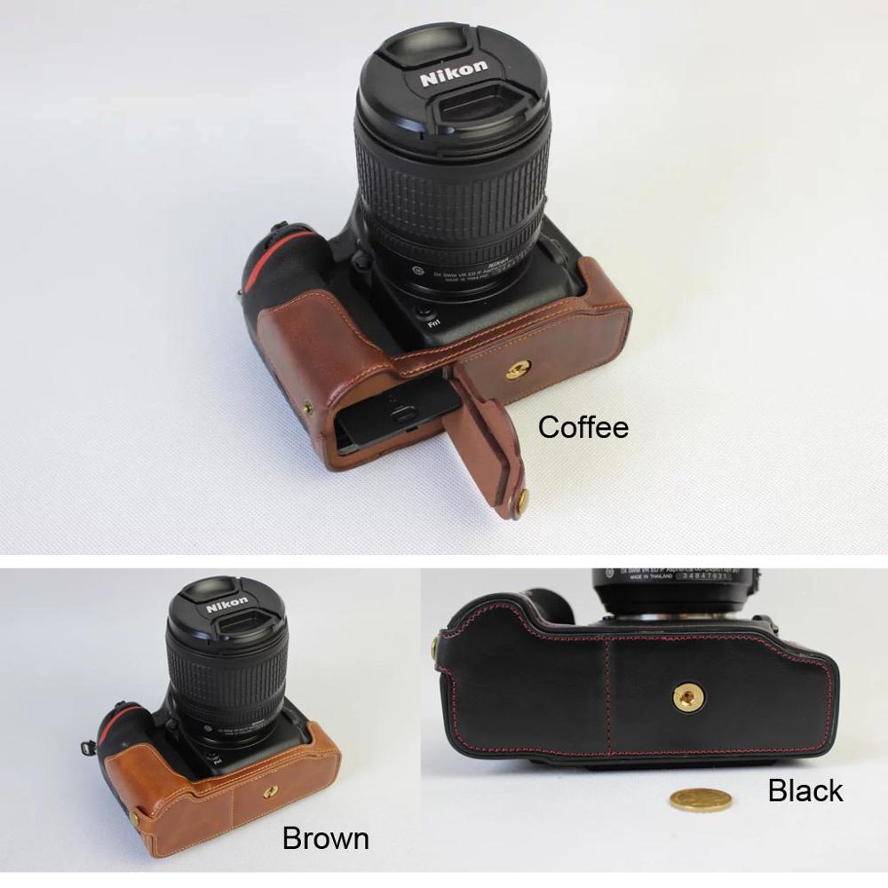 Leather Protect Half Case Grip for Nikon D500 Camera