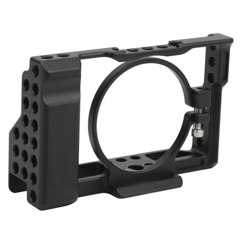 Aluminium Camera Cage Rig Beschermhoes Met 1/4in 3/8in Schroef Gaten Voor Sony RX100 M6 slr Camera Fotografie Accessoires
